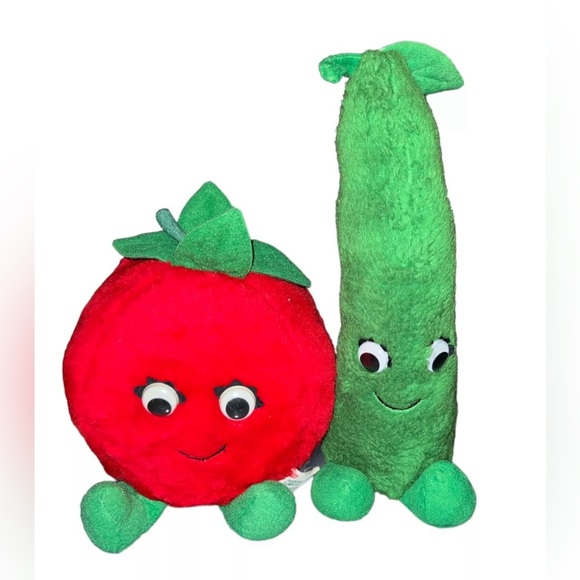 Del Monte Country anthropomorphic Stuffed Plush Dolls Set Advertising - Picture 1 of 2